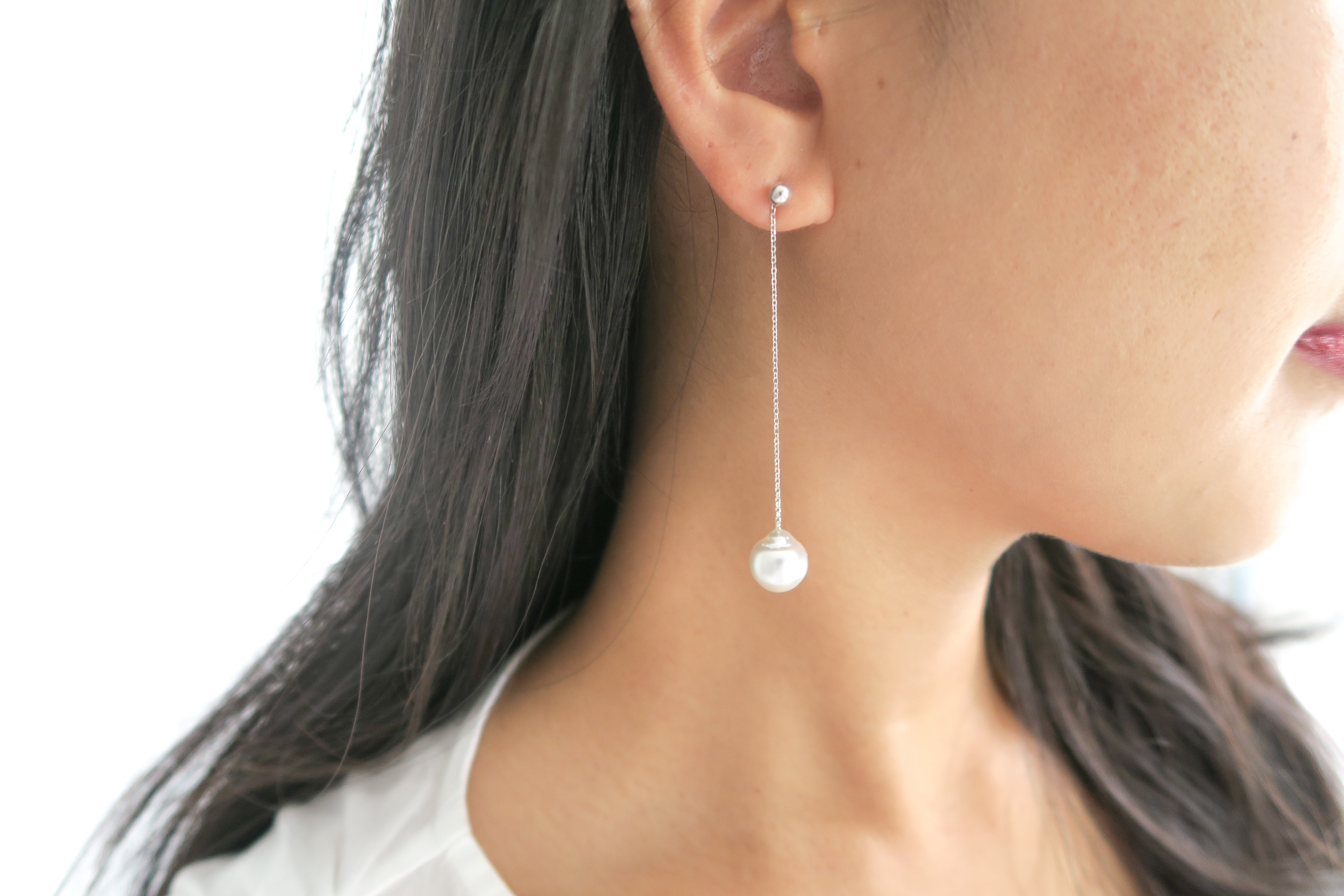 Hanging Baroque Pearl Earrings