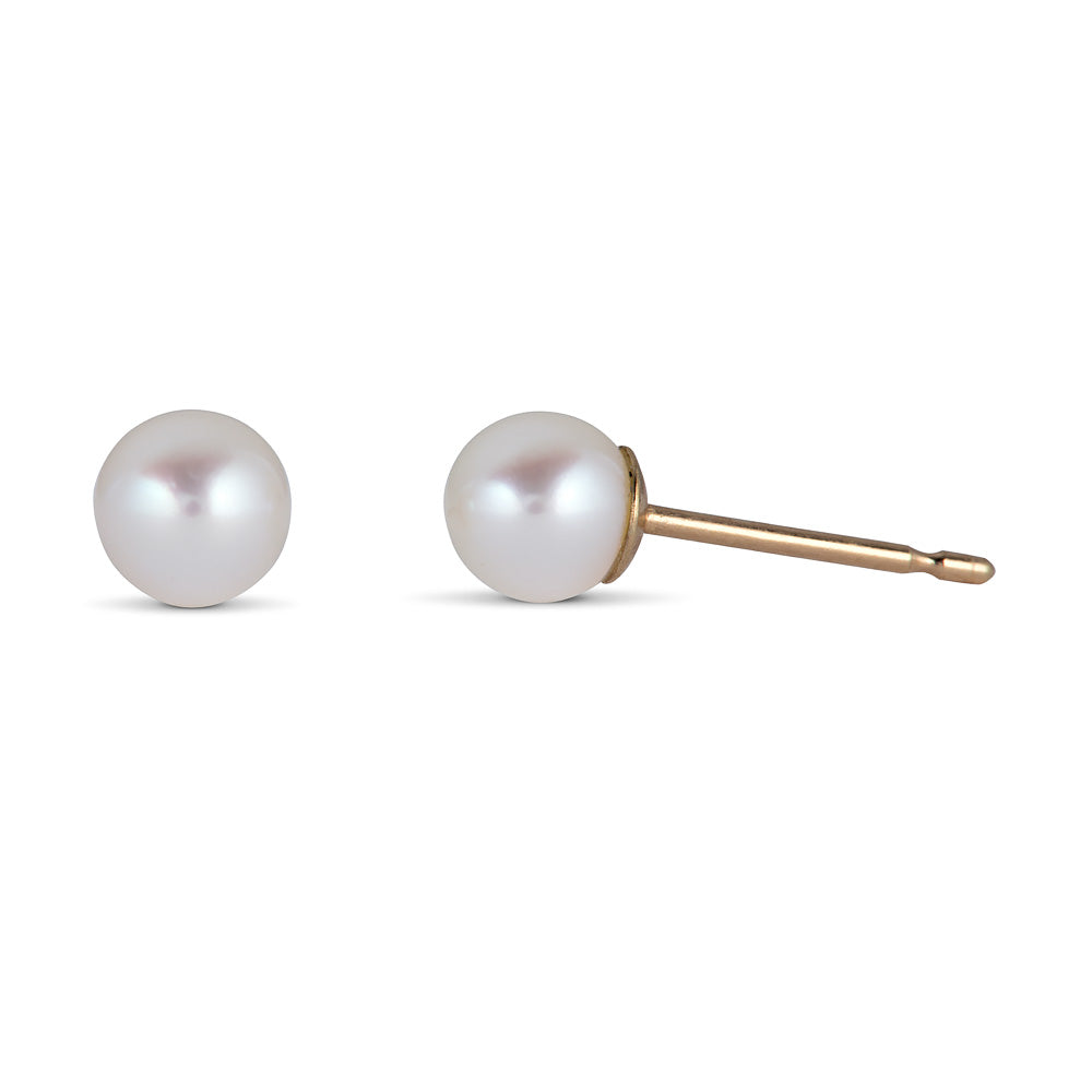 Akoya White Pearl Studs
